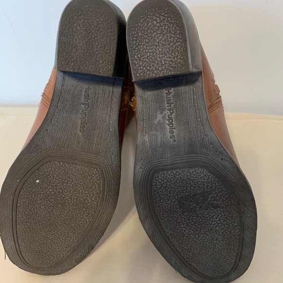 HUSH PUPPIES BROWN BOOTIES SIZE 6M - Picture 6 of 13